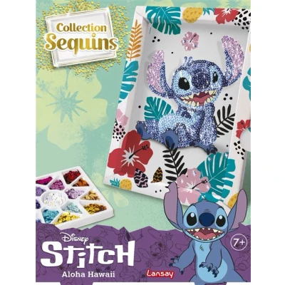 Abbildung von COLLECTION Sequins Disney Stitch Set Erstellt ein glitzerndes Bild aus Inklusive Aufbewahrungsfach Trennt und organisiert die einfach Ab 7 Jahren