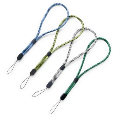 Abbildung von trage.band® kurzes verstellbares Handgelenk Trageband, 4 dunkle gemusterte
