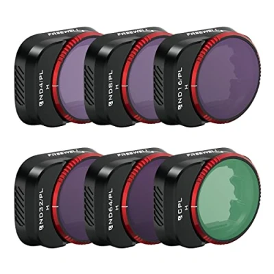 Abbildung von Freewell Neutraldichte, Bright Day ND/PL, CPL Filters 6Pack Compatible with Mini 3 Pro