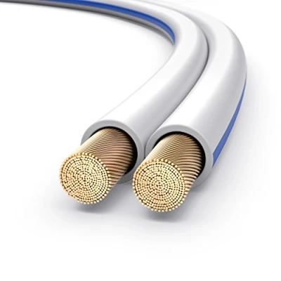 Abbildung von PureLink Lautsprecherkabel OFC 2 x 2,50mm² (0,10mm), 50,0m, weiß