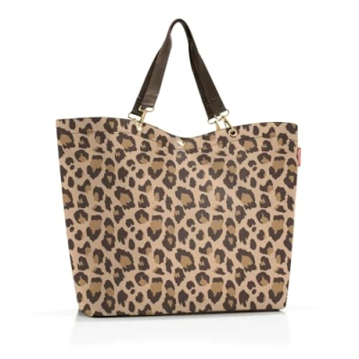 Abbildung von reisenthel shopper XL leo macchiato Geräumige Shopping Bag und edle Handtasche in einem Aus wasserabweisendem Material