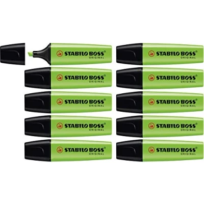 Abbildung von Textmarker STABILO BOSS ORIGINAL 10er Pack grün