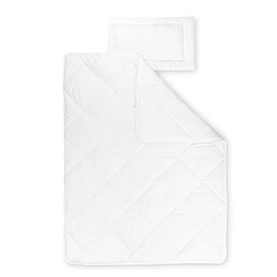 Abbildung von Julius Zöllner Kindersteppbett Set Hygiena, Decke mit Kissen, waschbar 95C, allergikergeeignet, Standard 100 by OEKO TEX, Größe 100x135 cm + 40x60