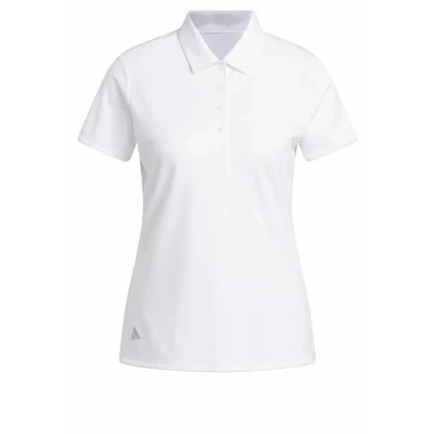 Abbildung von adidas Damen Women&#039;s Solid Performance Short Sleeve Polo Shirt, White, XL