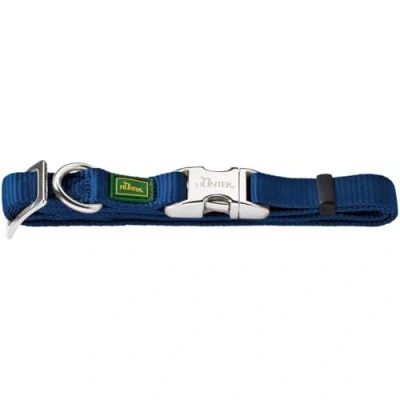 Abbildung von HUNTER VARIO BASIC ALU STRONG Halsung, Hundehalsband, Nylon, Aluminium Steckverschluss, L, marine