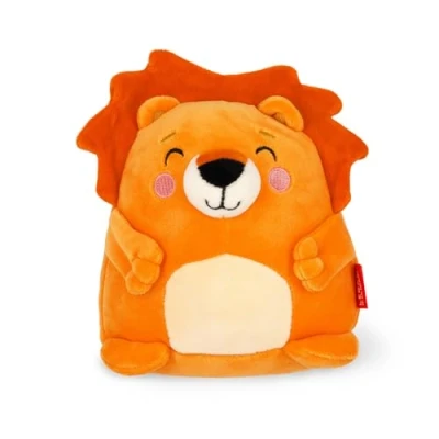 Abbildung von Legami Super Soft Plush Plüsch, Lion Thema, Mini Größe, mit personalisierbarer ID Karte, Steht alleine, 14x15x12 cm, Orange