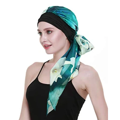 Abbildung von FocusCare Luxus Frauen Kopftuch vor Chemo Hut Schlaf mit Turban Kopfbedeckung für Krebs