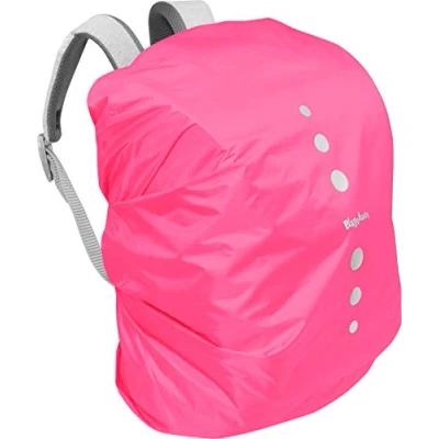 Abbildung von Playshoes Unisex Kinder Regenhülle für Rucksack Gepäck, S, Rosa 18 Pink