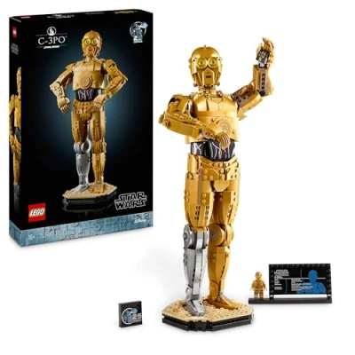 Abbildung von LEGO Star Wars C 3PO B, baubarer Droide, Modell zum Sammeln, Bauen und Ausstellen, nostalgische Geschenkidee für Erwachsene Fans, Sammlerstück, Fantasy Spielset 75398