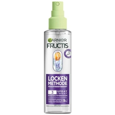 Abbildung von Garnier Feuchtigkeitsauffüllendes Pflege Spray für alle Arten von Locken, Definition &amp; Sprungkraft, Mit Hyaluron und Shea Fettsäuren, Vegan, Ohne Silikone, Fructis Locken Methode, 1 x 150 ml
