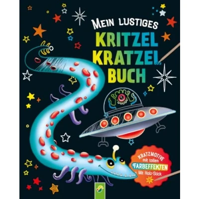 Abbildung von Mein lustiges Kritzel Kratzel Buch: Kratzmotive Mit tollen Farbeffekten Bambus Stick. Für Kinder ab 5 Jahren