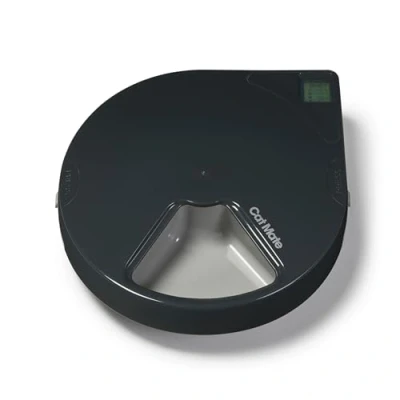Abbildung von Cat Mate C500 Automatischer Futterautomat mit 5 Näpfen Digitaler Timer, für Katzen und kleine Hunde, Nass oder Trockenfutter, inkl. 2 Kühlakkus, Mahlzeiten bis zu je 330 g, Grau