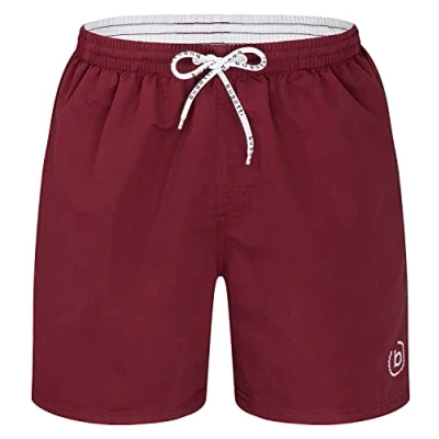 Abbildung von bugatti® Herren Badeshort dunkelrot, in Größe M