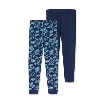 Abbildung von Schiesser 2PACK Leggings Hosen für Kinder, Größe: 104, Dunkelblau