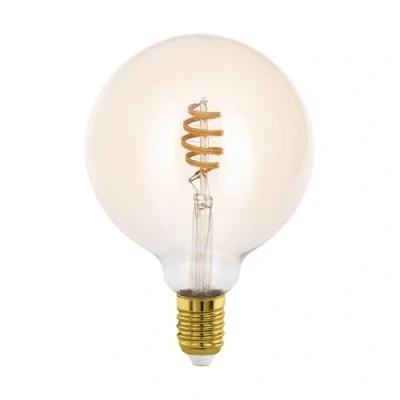 Abbildung von EGLO connect.z Smart Home LED Leuchtmittel E27, G125, ZigBee, App und Sprachsteuerung Alexa, dimmbar, Lichtfarbe einstellbar (warmweiß kaltweiß), 360 Lumen, 5 Watt, Vintage Glühbirne amber