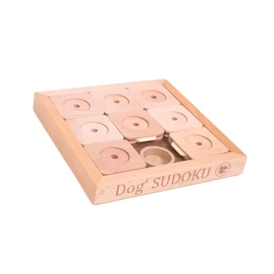 Abbildung von Sudoku Small Expert Interaktives Katzen und Hundespielzeug aus Holz Intelligentes Spielzeug für Hunde