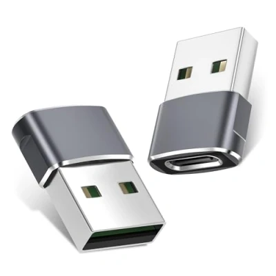 Abbildung von Adapter für Samsung Galaxy A55 5G,USB auf USB C 2Pack,Typ Buchse zu A Stecker Ladekabel A54 A35 A25 A15 A05s A34 A14 A533,S24 S23 S22 Plus Ultra FE,Z Flip Fold 6 5 4,Note 20,M13