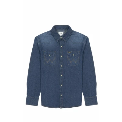 Abbildung von Wrangler Hemd, Herren, Größe: 4XL, Blau