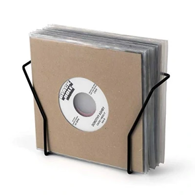 Abbildung von GLORIOUS Vinyl Set Holder smart 7&#039;&#039; für bis zu 25 Schallplatten im Format, leichte und stabile Konstruktion aus Metall, inkl. Befestigungszubehör, schwarz