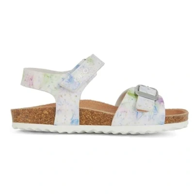 Abbildung von Geox J Adriel Girl C Sandal, White/PINK, 34 EU