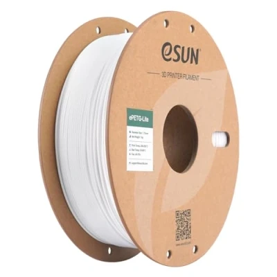 Abbildung von eSUN PETG Filament 1.75mm, hohe Zähigkeit Filament, 1KG Spule (2.2 LBS) 3D Druck für Drucker, Einfarbig Weiß