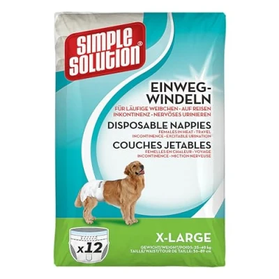 Abbildung von Simple Solution Hunde Windeln XL, 12 Stück
