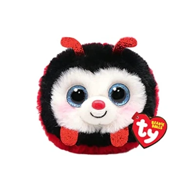 Abbildung von TY Izzy Marienkäfer Beanie Balls 3&quot; Baby Weiches Plüschtier Sammlerstück Kuscheliger Stoffteddy, Und