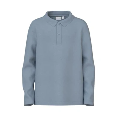 Abbildung von Name it Nkmvavolo Poloshirt für Kinder, Größe: 122/128, Dusty blue