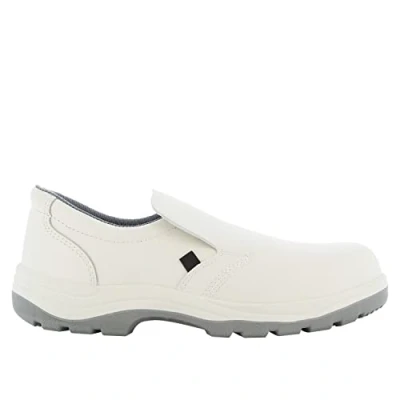 Abbildung von SAFETY JOGGER Stahlkappen Sicherheits S2 Clog 43 EU X0500 Professioneller Arbeitsschuh für Damen oder Herren im Leder, ohne Schnürsenkel, ideal die Küchen Lebensmittelindustrie, Weiß