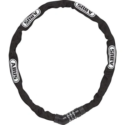 Abbildung von ABUS Kettenschloss Steel O Chain 4804C Zahlenschloss aus Spezialstahl Sicherheitslevel 3 75 cm Schwarz