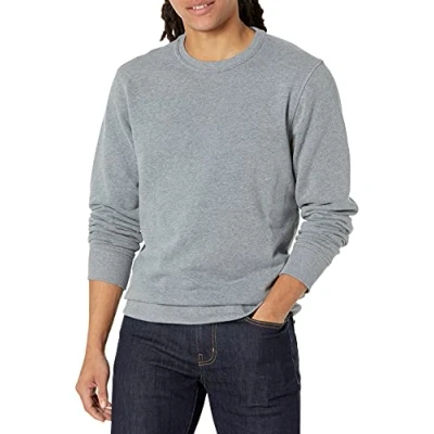 Abbildung von Amazon Essentials Herren Fleece Sweatshirt mit Rundhalsausschnitt (erhältlich in Big &amp; Tall), Hellgrau Meliert, XXL