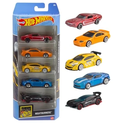 Abbildung von Hot Wheels 1806 Geschenkset, je 5 Fahrzeuge, zufällige Autos/Fahrzeugmodelle, 5er Pack