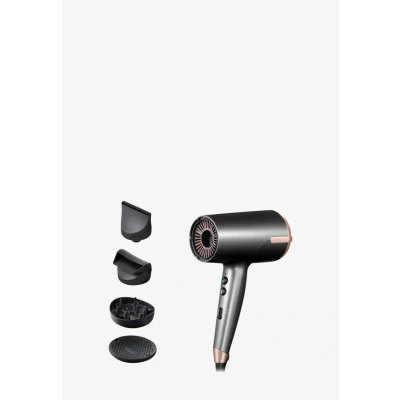 Abbildung von Remington ONE Haartrockner Ionen [120 km/h Luftstrom für schnelles Trocknen] 4 Aufsätze: Flyaway, 2 Diffusoren, breite &amp; schmale Stylingdüse, 8 Heiz Geschwindigkeitskombinationen, D6077