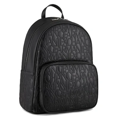 Abbildung von Armani Exchange Backpack Unisex Tagesrucksack, Größe: One Size, Nero