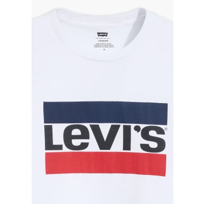 Abbildung von Levi&#039;s Sportswear LOGO TEE Tshirt print, Herren, Größe: Small, White