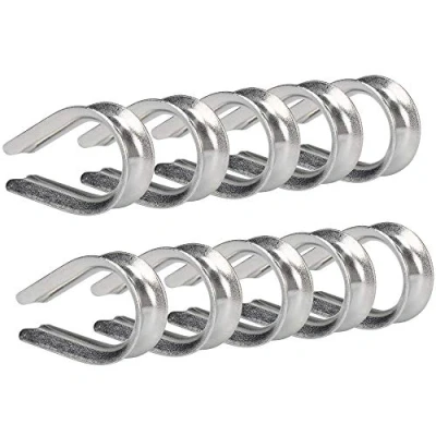 Abbildung von IMAGINE 10 Stück (Größe Wählbar: 3 4 5 mm) 304 Edelstahl Kabelkausche Herz Kausche Kabel Stahldraht Seil Rigging Material (5mm)