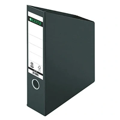Abbildung von Leitz Stehsammler 80 mm Rückenbreite, A4, Hartpappe, Faltbar, Schwarz, 24230095