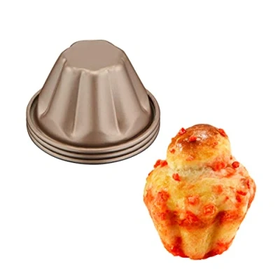 Abbildung von Tefal Creabake J3089304 3 Stück Brioche Backform Antihaft Beschichtung, leicht entnehmbar, stapelbar, einfache Aufbewahrung,
