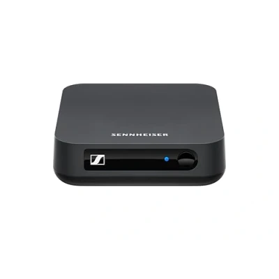 Abbildung von Sennheiser BT T100 Bluetooth Audio Transmitter für Hi Fi oder Home Entertainment Schwarz, 9.3 x 2.7 cm