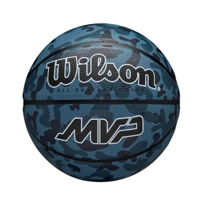 Abbildung von Wilson Unisex Adult MVP CAMO Basketball Blue 6 Ball,
