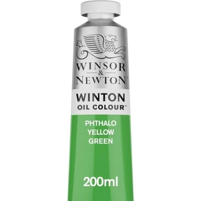 Abbildung von Winsor &amp; Newton 1437403 Winton, feine hochwertige Ölfarbe 200ml Tube mit gleichmäßiger Konsistenz, lichtbeständig, hohe Deckkraft, reich an Farbpigmenten Phthalo Gelbgrün