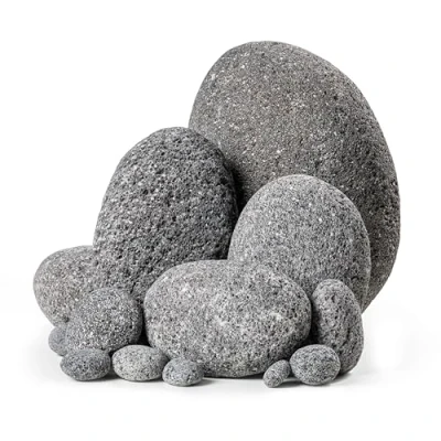 Abbildung von ARKA mySCAPE Lava Pebbles 20kg / 10 300 mm Mix für eindrucksvolle Aquascapes in Süßwasseraquarien, unterstützen die natürliche Filtration und bieten kreativen Gestaltungsspielraum.