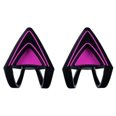 Abbildung von Razer Kitty Ears Katzenohren Kraken Headsets (Passend Kraken, Verstellbar, Wasserdicht) Neon Purple