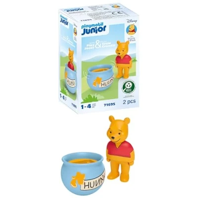 Abbildung von PLAYMOBIL JUNIOR Disney Winnie Puuhs Stehauf Honigtopf nachhaltiges Spielzeug aus biobasierten Kunststoffen für Kinder ab 1 Jahr 71695