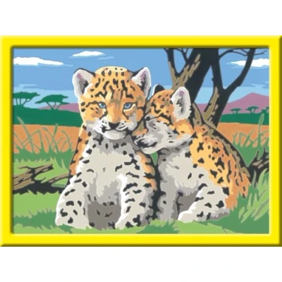 Abbildung von Ravensburger CreArt 28486 Kleine Leoparden Malen nach Zahlen für Kinder ab 9 Jahre