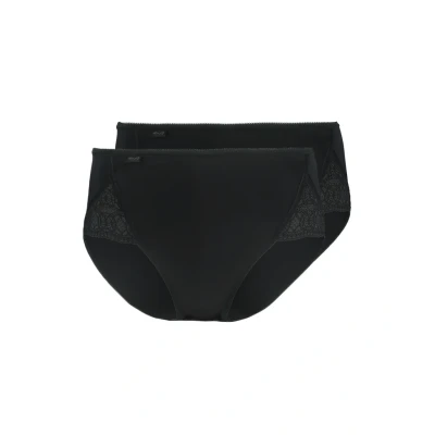 Abbildung von Sloggi Purse Sense LUX MAXI 2 PACK Slip, Damen, Größe: 48, Black