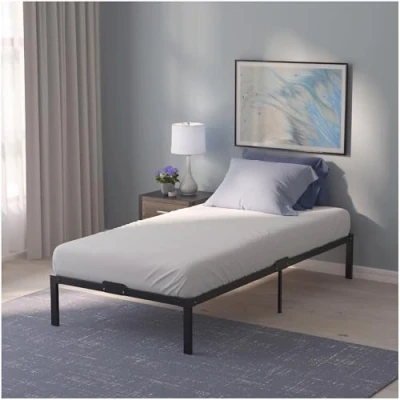 Abbildung von Dreamzie Bett 80x200 mit Lattenrost Metall 41cm Metallrahmenbett 140x200 Robust, Leichte Montage, Umfangreicher Stauraum