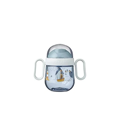 Abbildung von Mepal Auslausicherer Antitropf Trinklernbecher Ab 6 Monaten Baby Trinkbecher Spülmaschinengeeignet BPA frei 200ml Sailors Bay