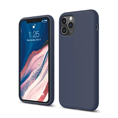 Abbildung von elago Liquid Silicone Case Kompatibel mit iPhone 11 Pro Hülle (5,8&quot;), Silikon Handyhülle, Rundumschutz : 3 Layer Schutzhülle (Jean Indigo)