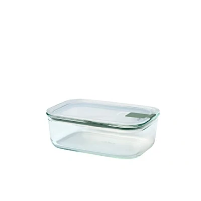 Abbildung von Mepal Frischhaltedose Glas EasyClip Glasschüssel mit Deckel &amp; Klickverschluss Geeignet für Mikrowelle, Dampfgarer, Ofen Gefrierschrank Luftdicht auslaufsicher 1000 ml Nordic sage